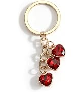 Crystal Heart Keychain Red Sparkling Crystal Keycharm for Women Romantic Gift Idea Elegant Daily ...