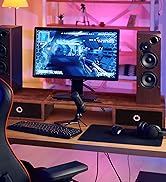 JMLHMXC Dual Monitor Stand with Two Drawers,Extra Large Storage Computer Monitors Stand for Offic...