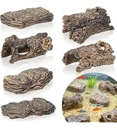 Warmtree 6 Pcs Diorama Rocks Artificial Tree Stump Miniature Stone for Diorama Supplies Micro Tra...