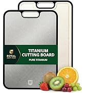 ROYAL CRAFT WOOD Cutting Boards for Kitchen - Titanium Cutting Board, Double Sided Cutting Board,...