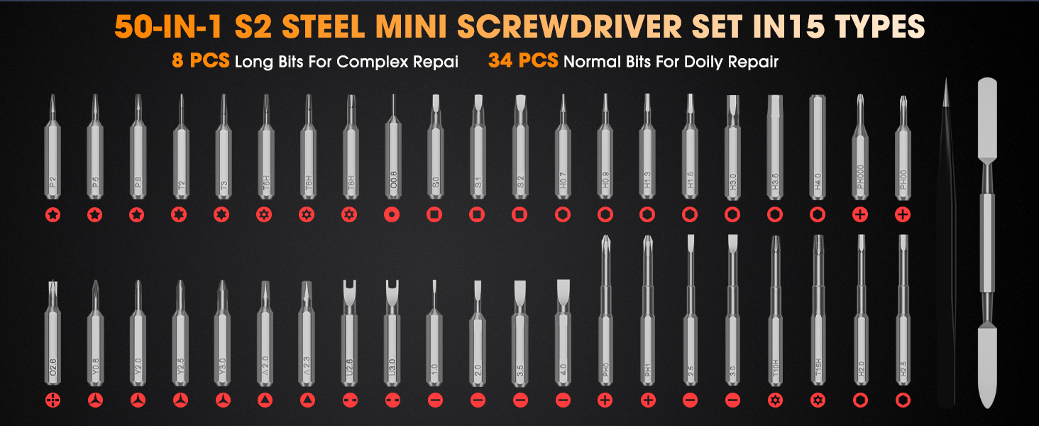 50 in 1 precision screwdriver set