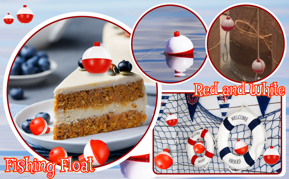Red and White Fishing Floats Bobber