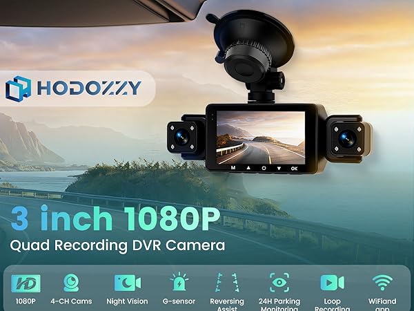 Dash Cam Front and Inside