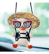 Swinging Duck Car Hanging Ornament, Car Mirror Hanging Accessories, Cute Penguin Car Decor Car Ch...