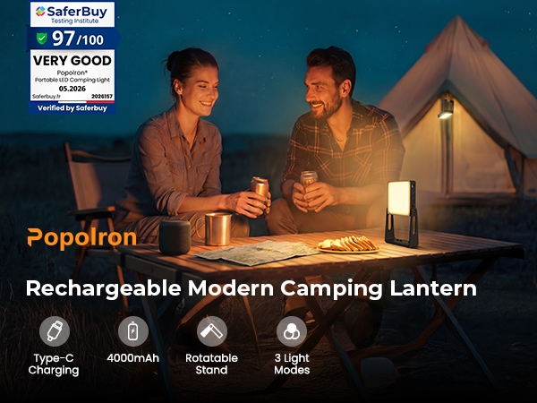 camping lights rechargeable