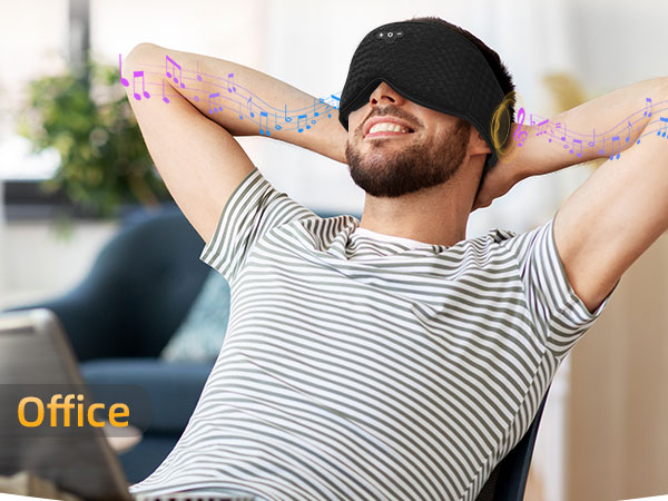sleep mask with bluetooth headphones