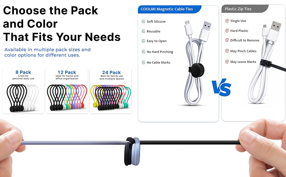 Magnetic Cable Ties