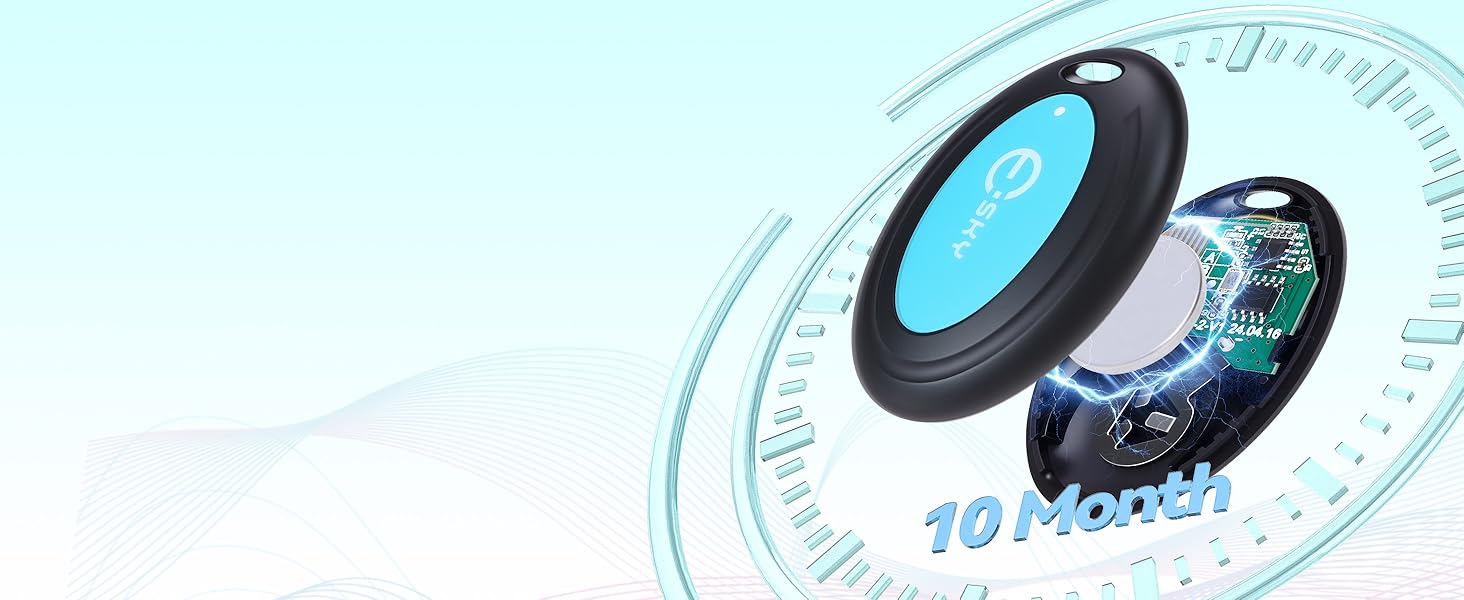 sky Key Finder Locator with Sound 85dB Item Trackers 131ft Range Beeper Tags Wireless Key Finders