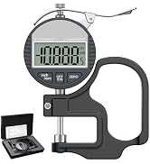 TOOGOND Digital Thickness Gauge 0-12.7mm/0.5" | 0.01mm/0.0005", Thickness Meter Precise Electroni...