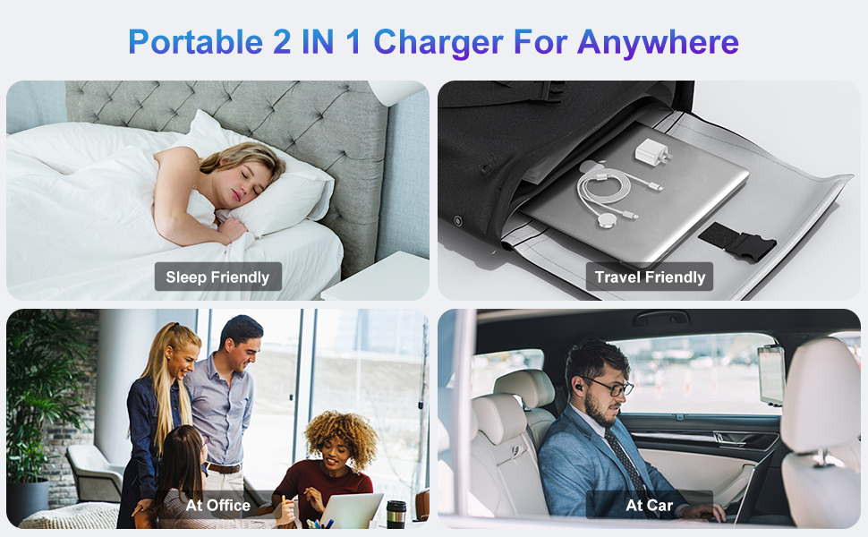 2 IN 1 Phone and iWatch Upgraded USB C Charger