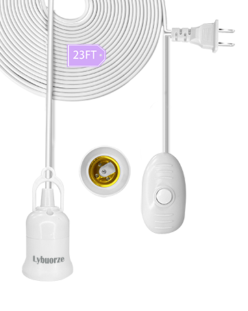 Alargador de luz colgante con interruptor