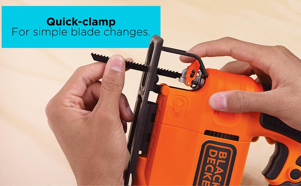 Quick-clamp - for simple blade changes