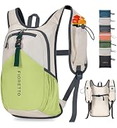 FIORETTO 15L Hiking Backpack for Women Men Mini Packable Backpack Lightweight Small Daypack for C...