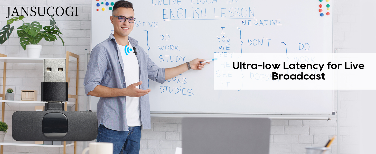 Ultra-low Latency for Live Broadcast wireless microphone for pc