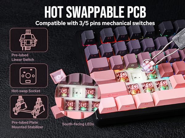 HE75 Tri-Mode Gaming Keyboard
