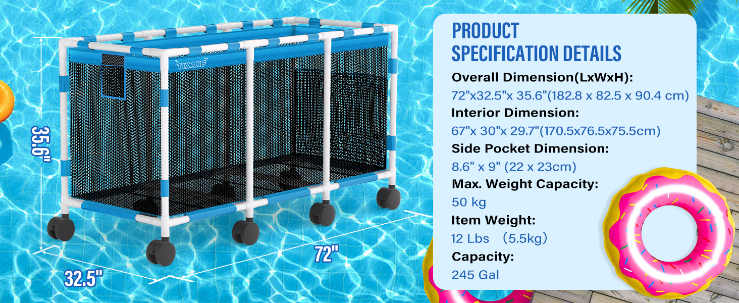 Pool Storage Bin