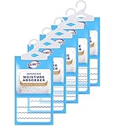 NATRUTH Moisture Absorber Packets, 5 Packs Fragrance Free Moistureproof Desiccant Hanging Bag Use...