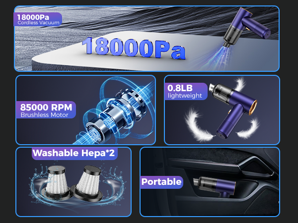 car vacuum portable cordless