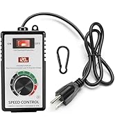 AC Motor Speed Controller 100V-120V 15A Max Variable Fan Speed Controller, Electronic Voltage Reg...