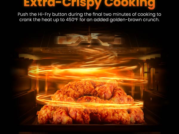 Extra crispy cooking