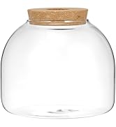 iplusmile Glass Plant Terrarium Tabletop Succulent Planter Easter Candy Cookie Jar Cute Canister ...