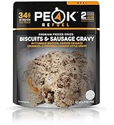 Peak Refuel Biscuits and Gravy | Premium Freeze Dried Camping Food | Backpacking &amp; Hiking MRE Mea...