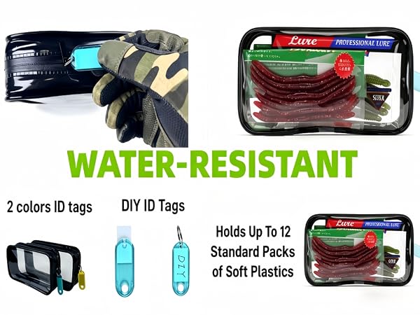 soft plastic bait bags soft plastics bait storage soft tackle bag waterproof tackle bag