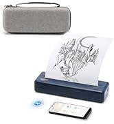 iDPRT MT890 Portable Wireless Printer with Case- with Thermal A4 Paper, Bluetooth Inkless Printer...