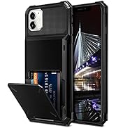 Vofolen Compatible with iPhone 12 Case 5G Wallet 4-Card Slot Credit Card Holder Flip Hidden Pocke...