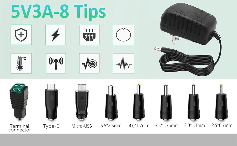 5V 3A 8T Power Supply
