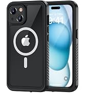 Lanhiem Magnetic for iPhone 15 Case, Waterproof Dustproof Cover [Built in Screen Protector] [Comp...