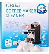 BUBCLEAN Coffee Maker Cleaner, Coffee Machine Descaler Tablets, 24 Count, Compatible with Multi C...