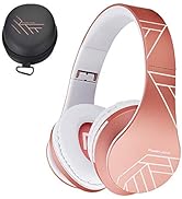 PowerLocus Bluetooth Over-Ear Headphones, Wireless Stereo Foldable Headphones Wireless and Wired ...