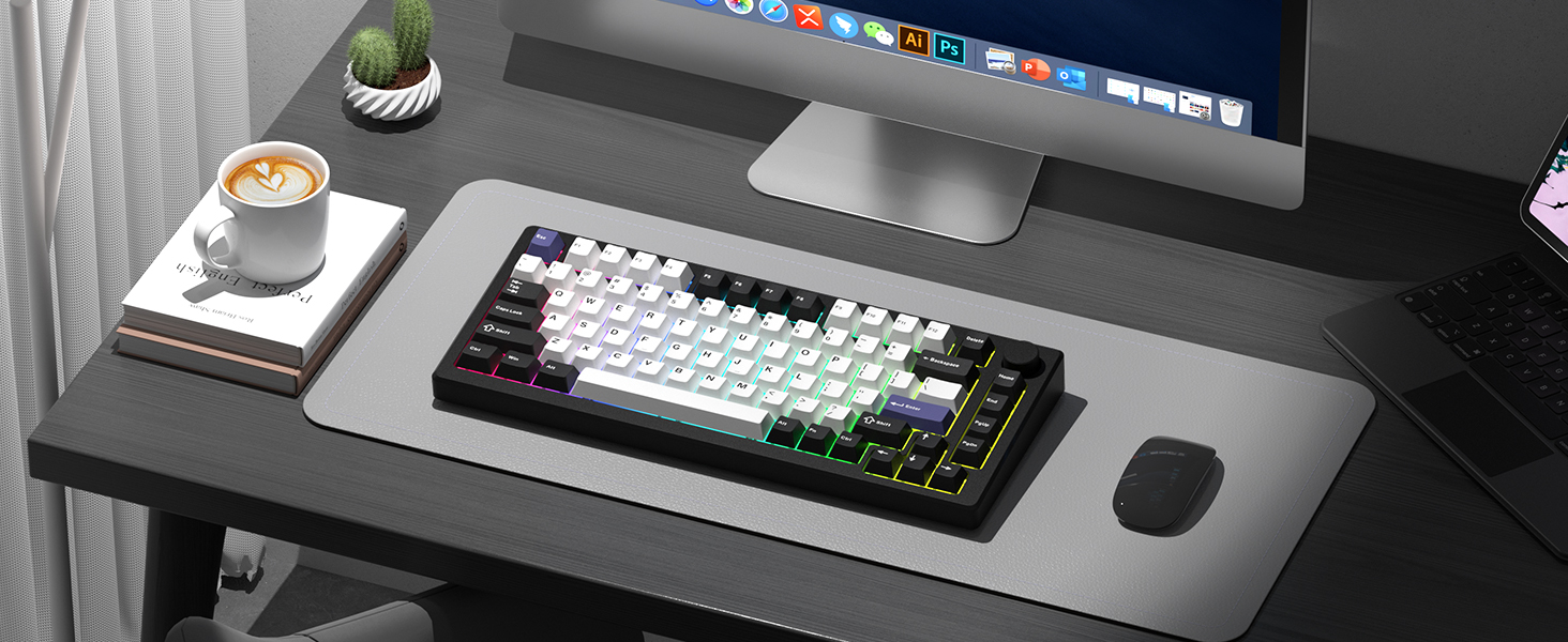 Double Shot PBT Keycaps Set 138 Keys, Cherry Profile Custom Keycaps
