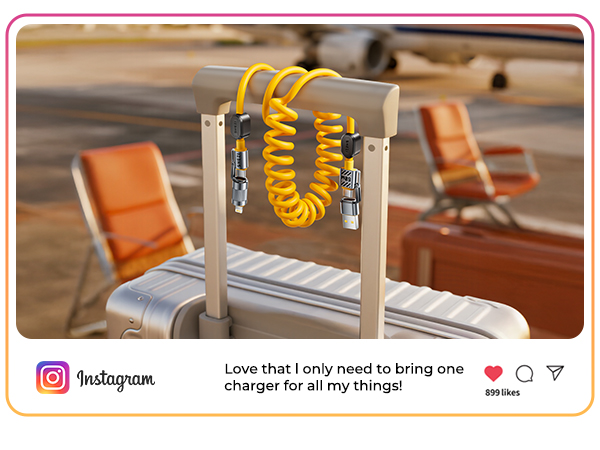 jixivor 4 in 1 usb c cable 140W compatiblle with Lightning cable multi cords