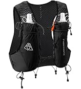 Haimont Running Hydration Vest with Water Bottles for Men Women, Lightweight 10L Hydrated Vest Pa...