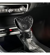 AOCISKA Universal Bling Car Gear Shift Cover,Leather Auto Gear Shift Knob Cover with Glitter Blin...