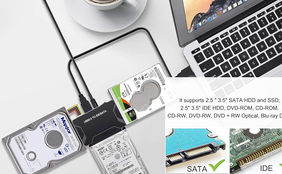 USB 3.0 to SATA IDE Adapter Hard Drive Reader