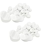 MVRPOWER 50pcs Silicone Door Window Screw Hole Plugs, 5/16" x 1/4" Frame Hole Covers for Entry Do...