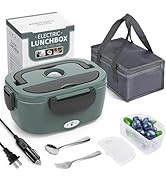 Herrfilk Electric Lunch Box Food Heater, 3 in 1 Ultra Quick Heated Lunch Boxes for Adults, 12V/24...