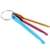 3Pcs Mixed Aluminum Knit Needle Crochet Hook Needle Keychain Keyring| Convenient and Attractive K...