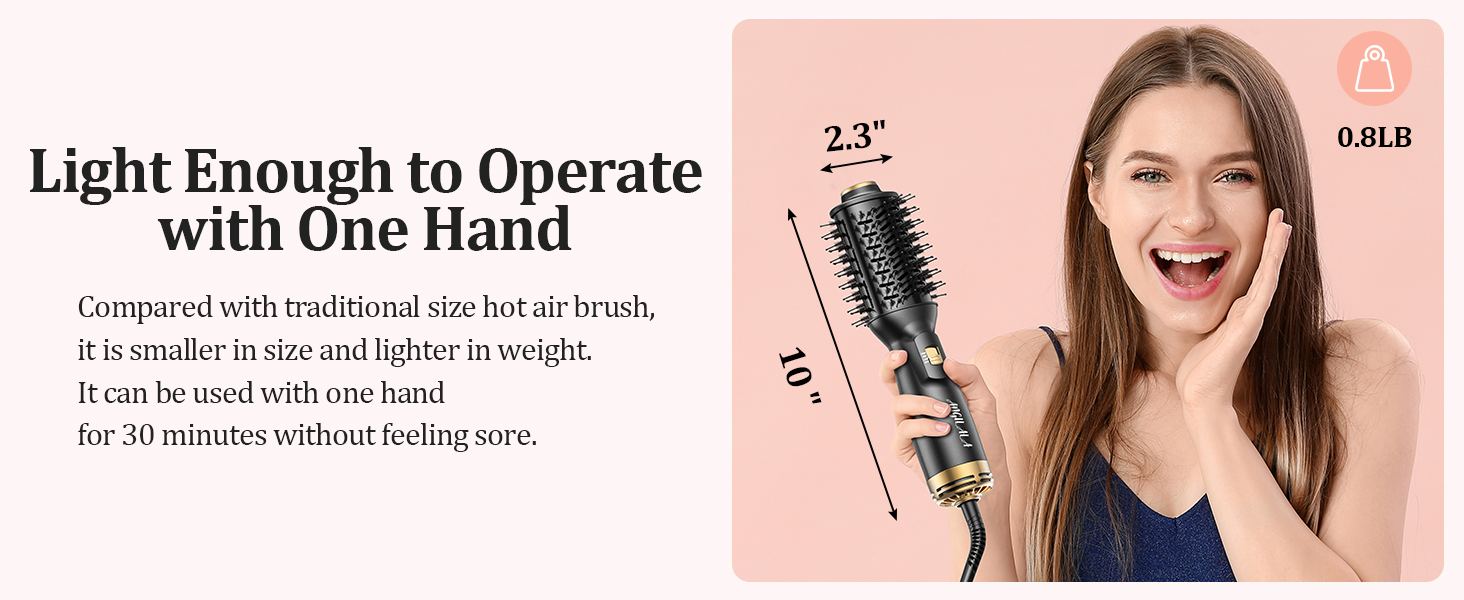 dual voltage hair dryer brush