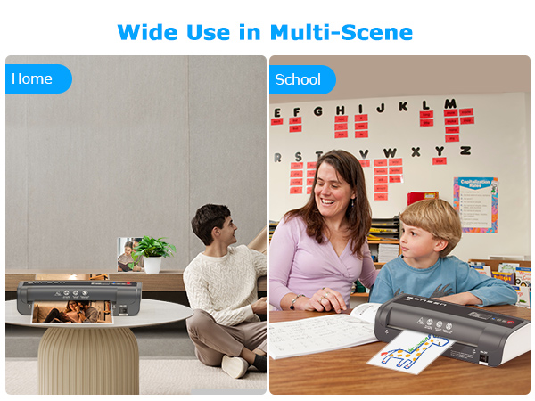 BONSEN Personal Desktop A4 Thermal Laminators with Laminating Pouches