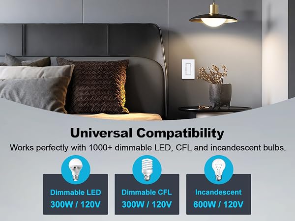 slim dimmer light switch