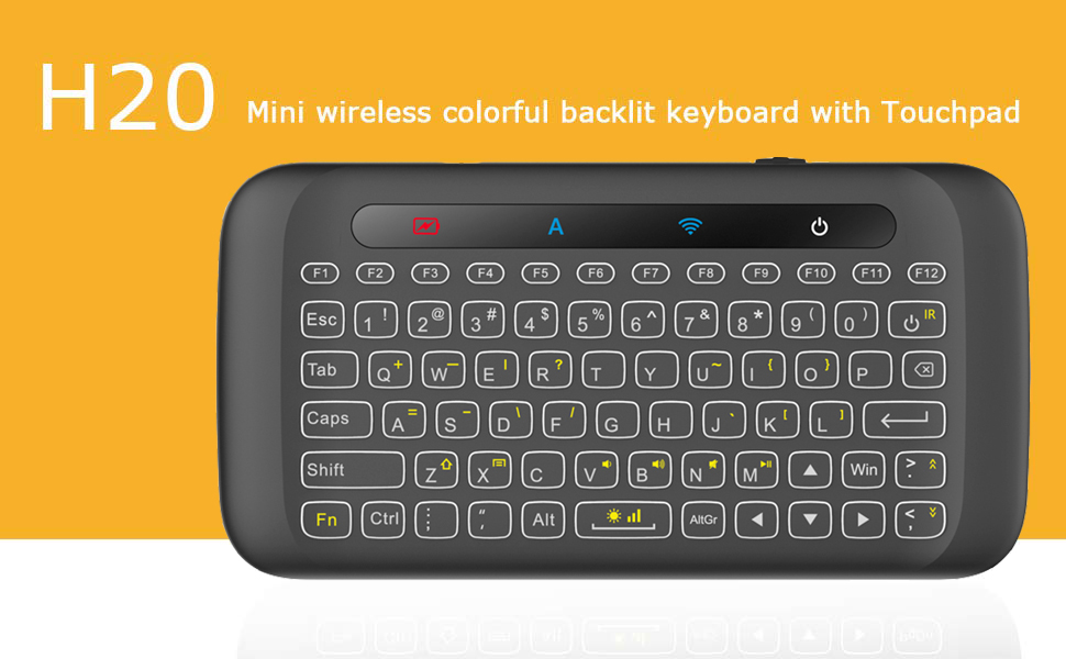 Dupad Story H20 2.4GHz Mini Wireless Keyboard with Remote Mouse Combo