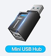 KiWiBiRD Mini USB Hub with Multiple Ports 1 x USB 3.0, 2 x USB 2.0, USB Splitter Extension Adapte...