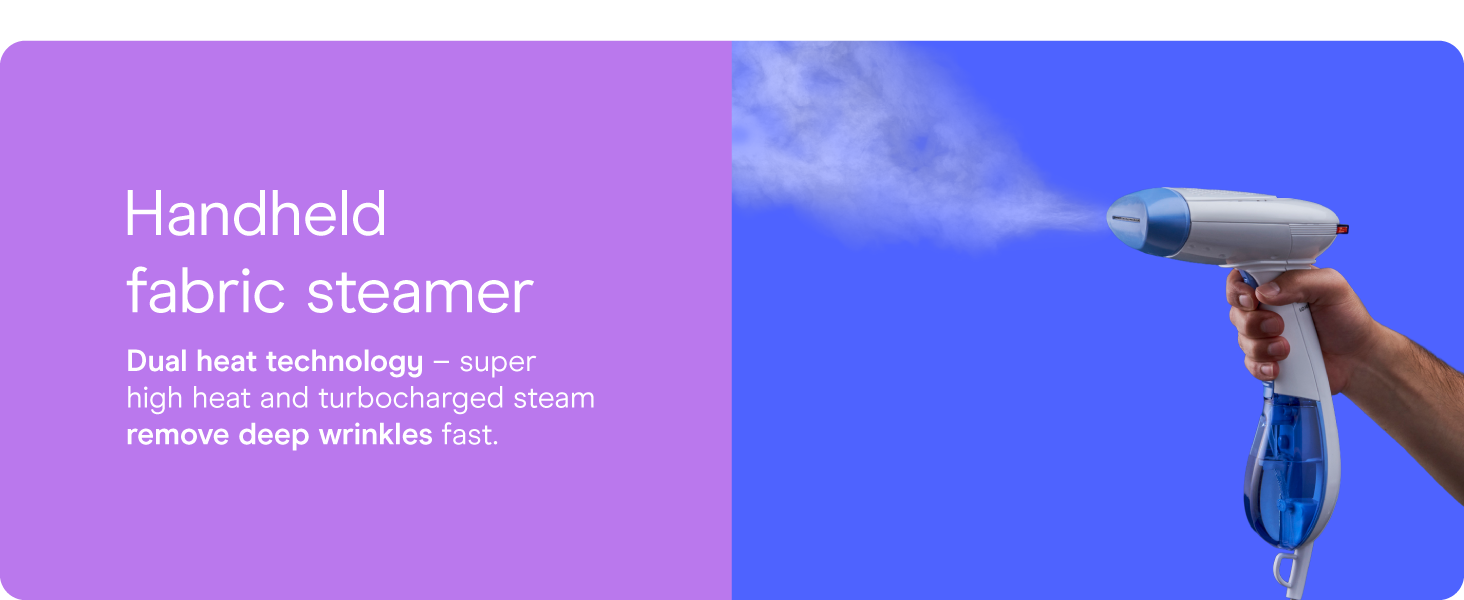 Conair garment steamer clothes turbo extreme steam fabric cloth handheld attachments wrinkle remove