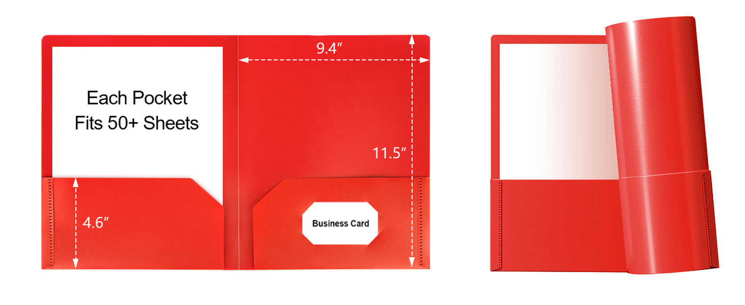 Plastic Folders with Pockets