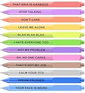 WY WENYUAN Retractable 1.0mm Ballpoint Pens - Quick-Drying Black Ink, Lightweight &amp; Smooth Writin...