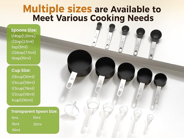 measuring cups and spoons set